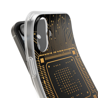 Gold Lite Phone Case for iPhone - Cyber Gold Processor