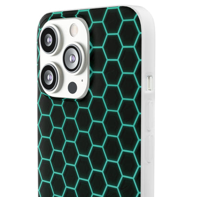 Neon Hex Spectrum · Lite Phone Case for iPhone ·  Teal