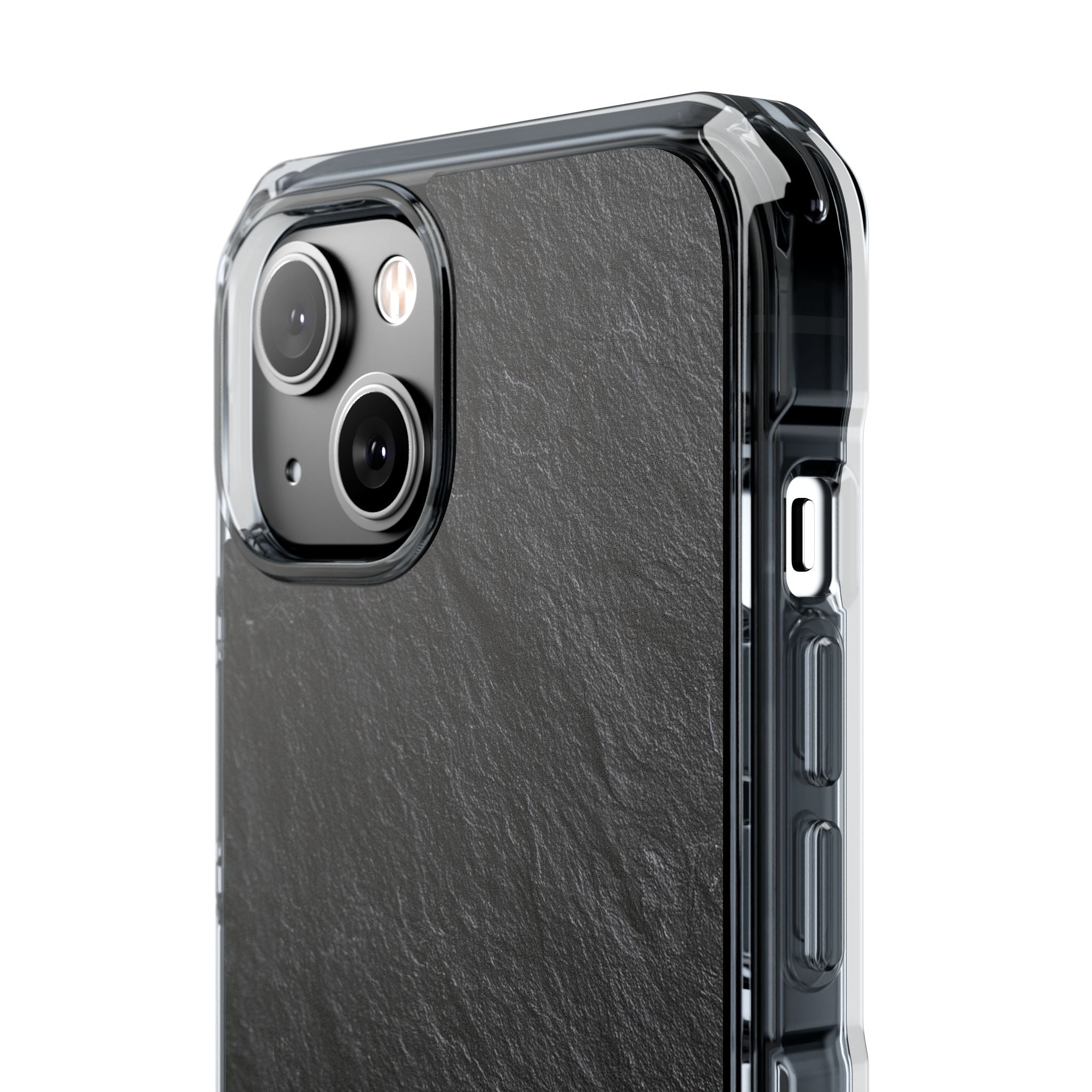 Black Impact MagSafe Phone Case for iPhone - Raw Obsidian Slate