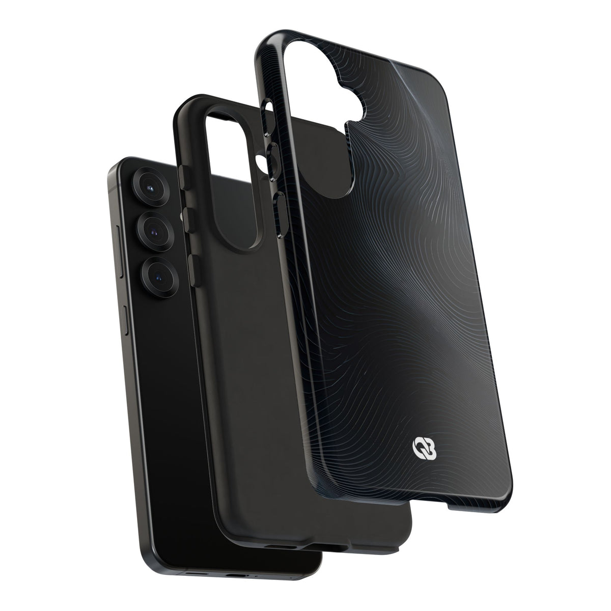 Obsidian Contours · Tough Phone Case for Samsung · Black