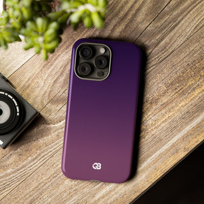 Purple Tough Phone Case for iPhone - Nocturnal Plum Fade