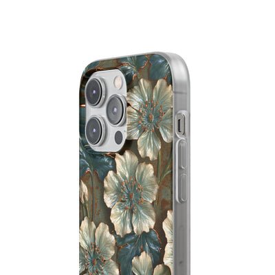 Gilded Blossom Reverie · Lite Phone Case for iPhone ·  Teal