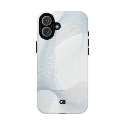 White Tough 2.0 Magsafe Phone Case for iPhone - Arctic Line Current