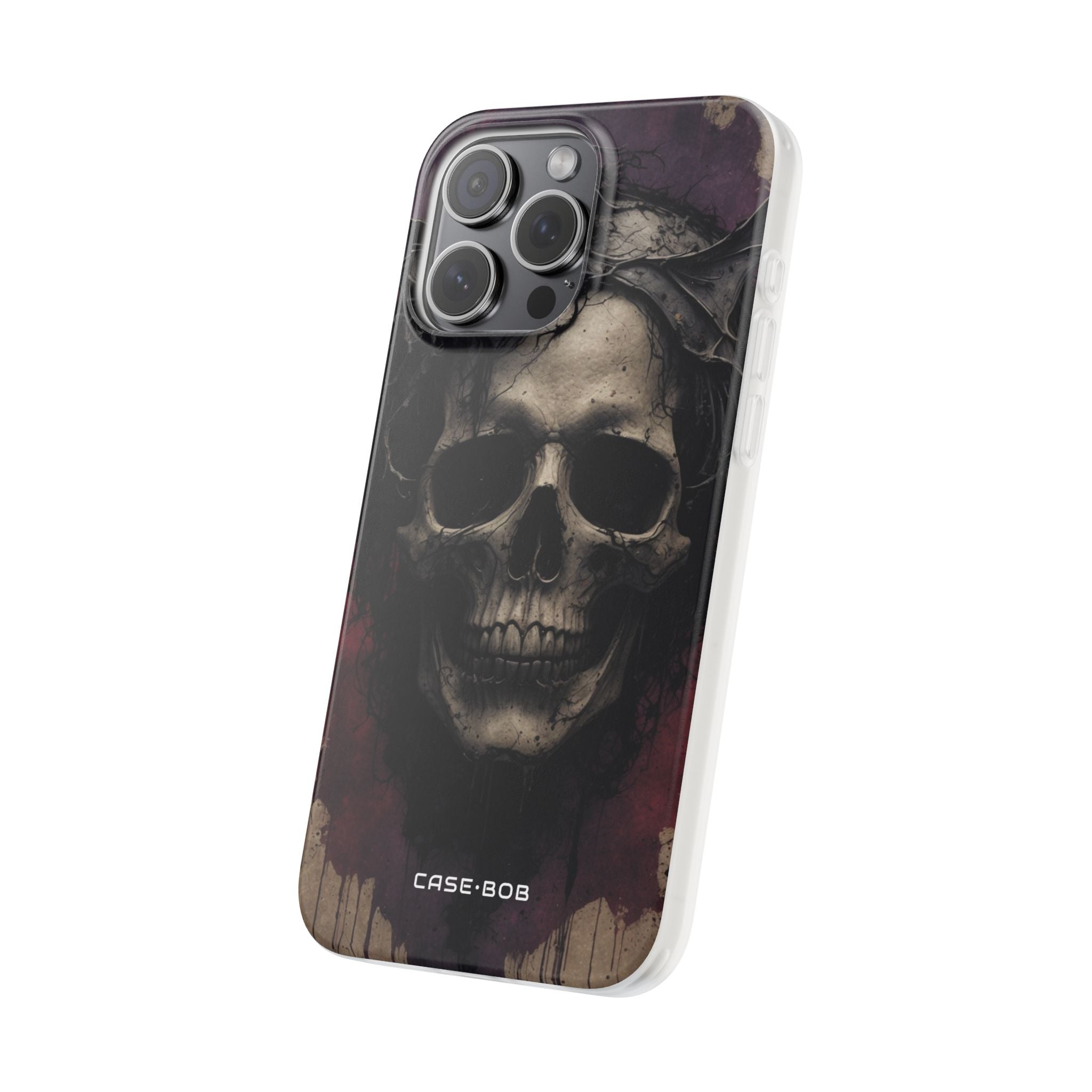 Gothic Skull Crown iPhone 15 Pro Max Case - Soft