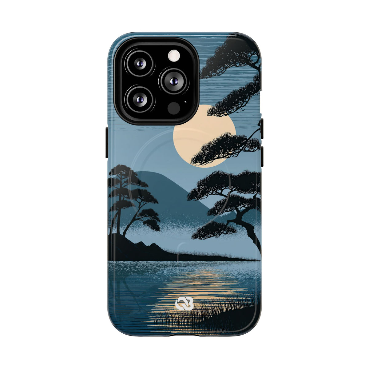 Moonlit Pine Horizon · Tough 2.0 Magnetic Phone Case for iPhone · Blue