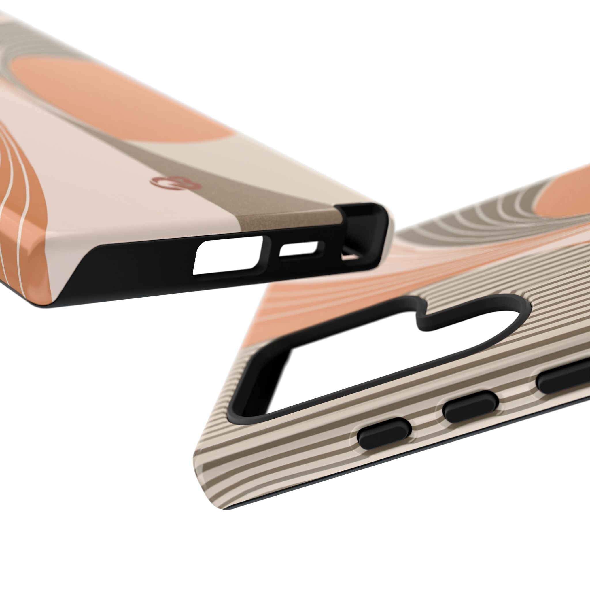 Orange Tough Phone Case for Samsung - Desert Arc Horizon