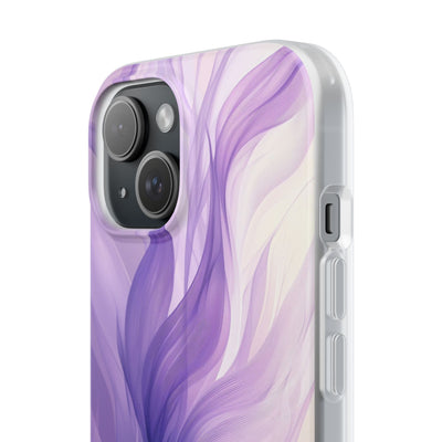 Amethyst Silk Waves · Soft Phone Case for iPhone