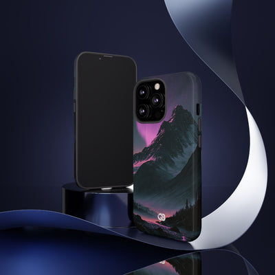 Arctic Aurora Summit · Tough Phone Case for iPhone · Black