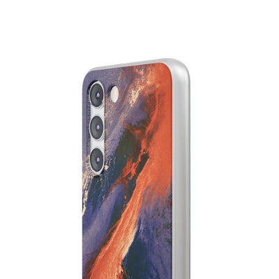 Solar Aura Drift · Lite Phone Case for Samsung · Orange