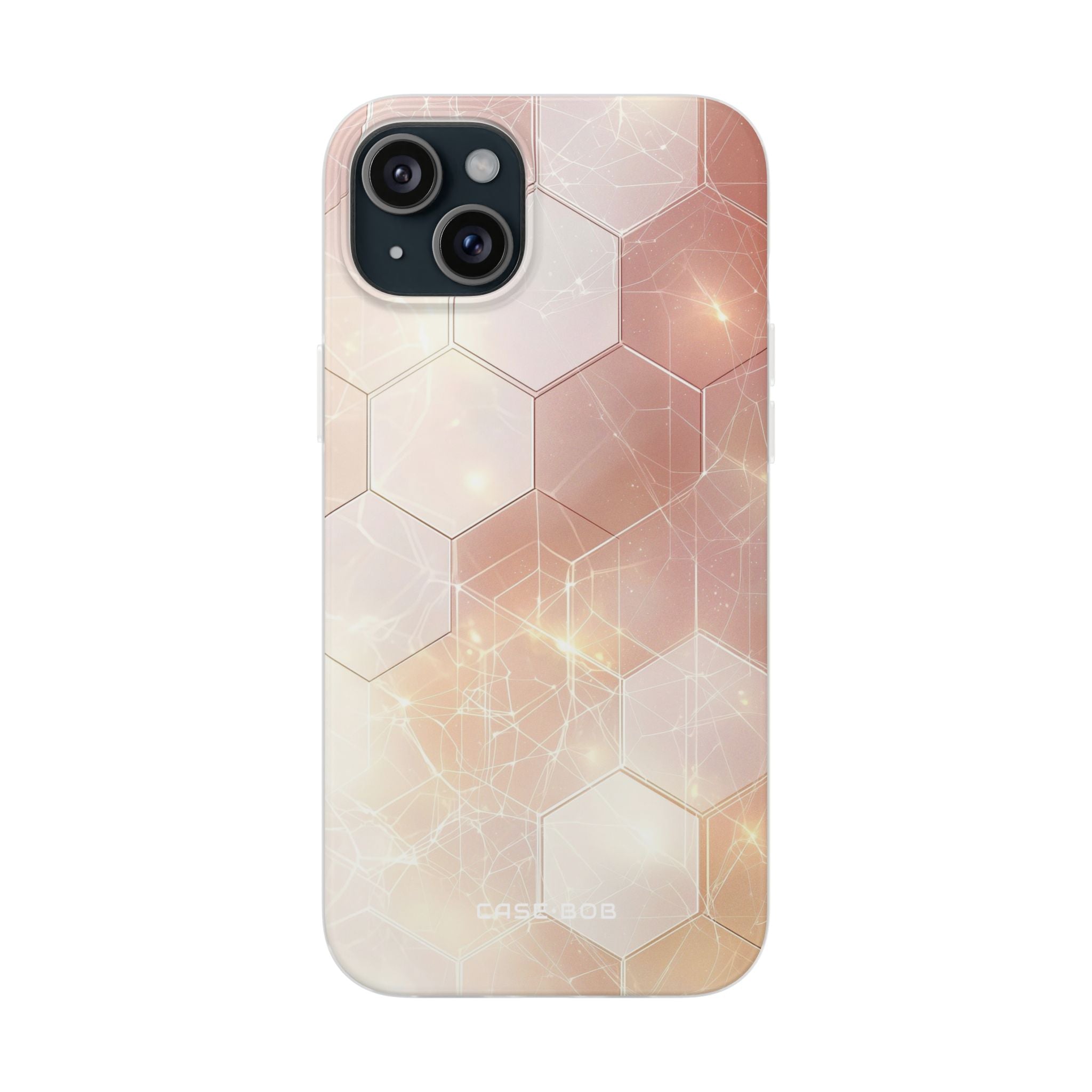 Honeycomb Glow iPhone 15 Plus Case - Soft