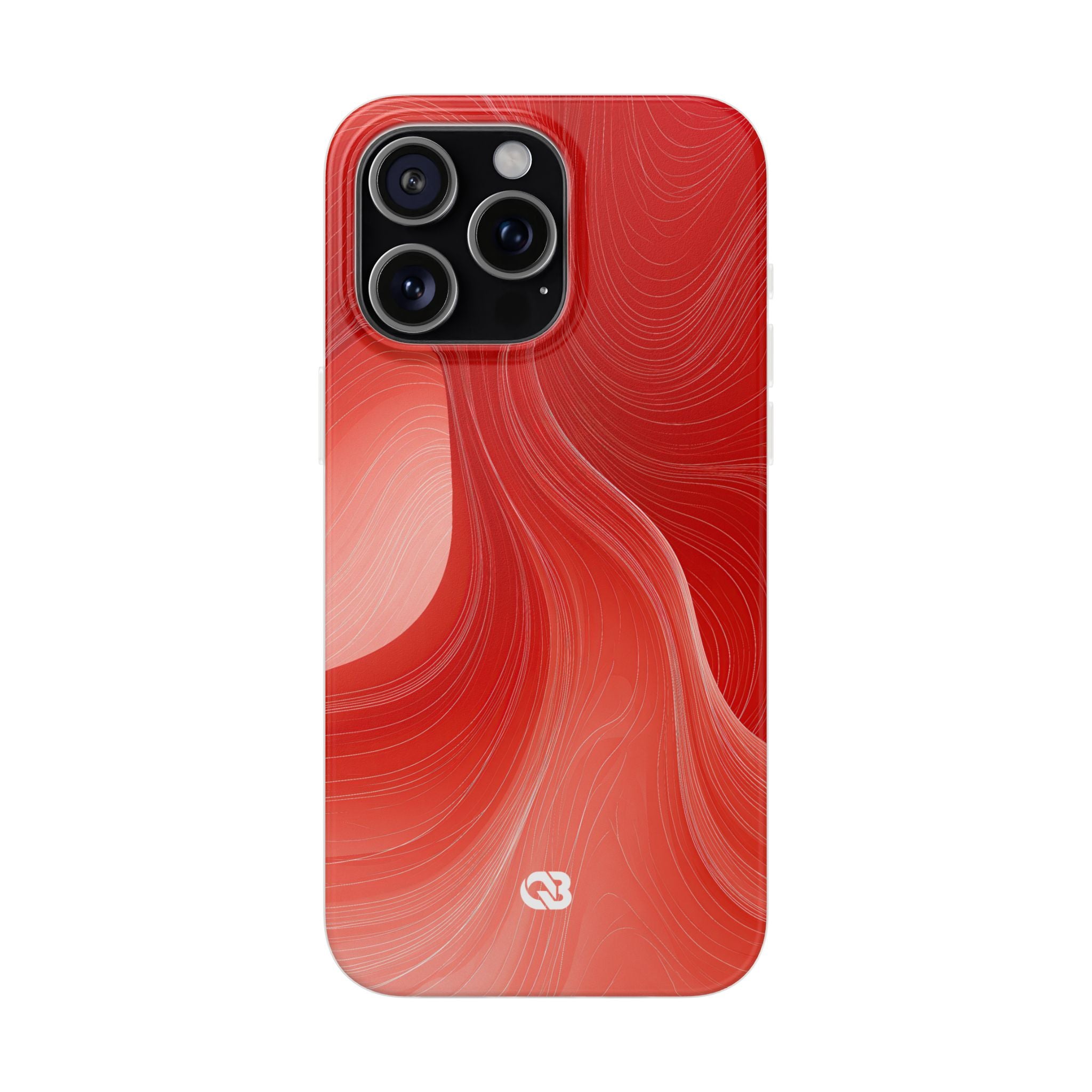 Red Lite Phone Case for iPhone - Crimson Silk Strands