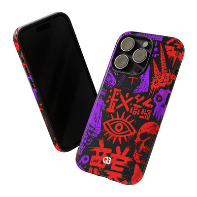 Underground Cyber Glyphs · Tough Phone Case for iPhone · Black