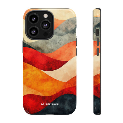 Cracked Wave Sunset iPhone 13 Pro Cover - Tough