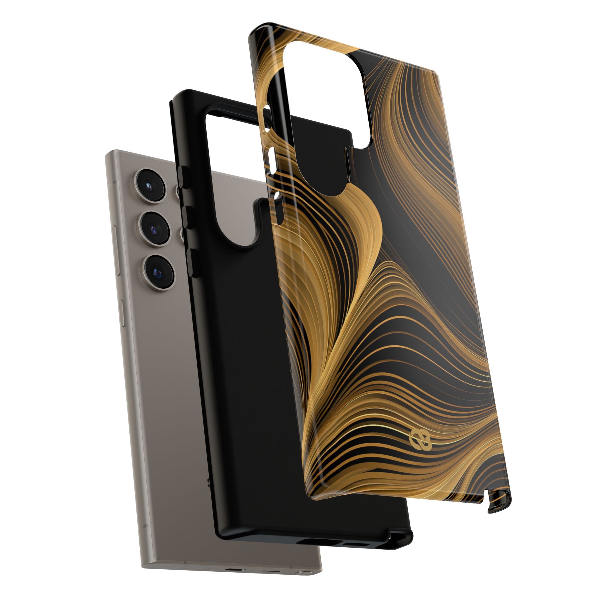 Gold Tough Phone Case for Samsung - Molten Copper Strands