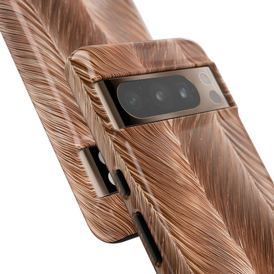 Rose Gold Weave · Tough Phone Case for Pixel ·  Brown