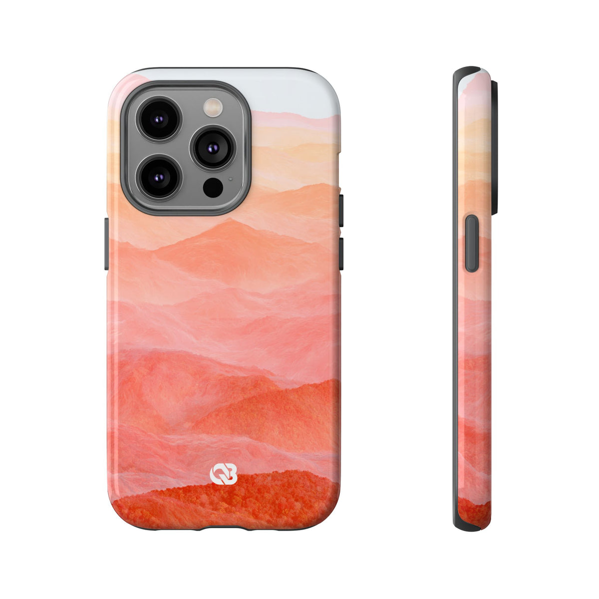 Alpenglow Ridge Vista · Tough Phone Case for iPhone · Orange
