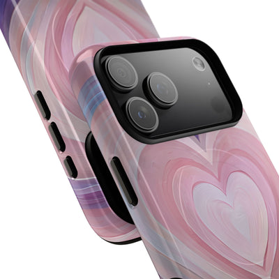 Lavender Pulse Hearts · Tough+ Magsafe