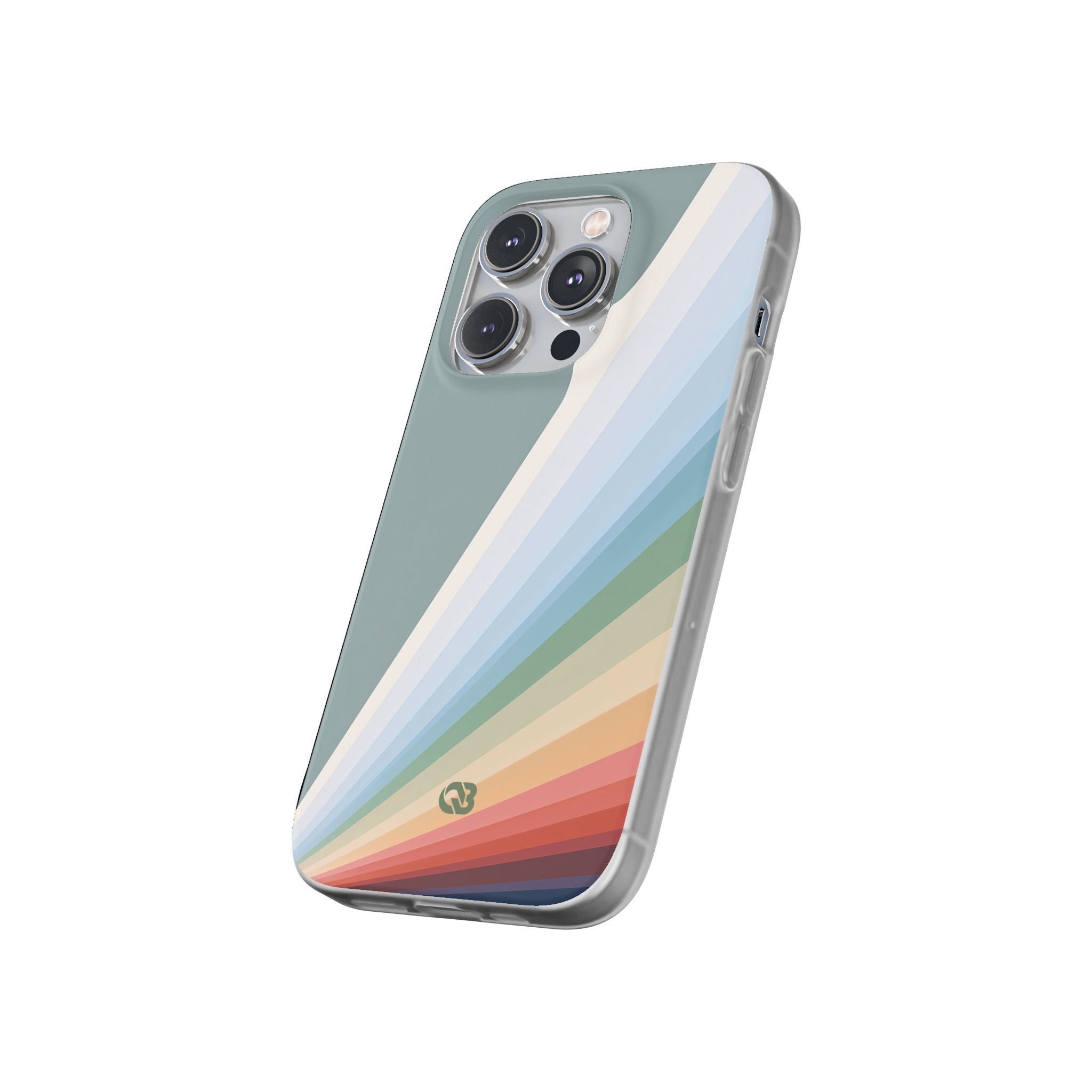 Green Lite Phone Case for iPhone - Sage Prism Beam