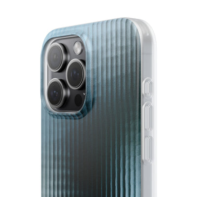 Blue Lite Phone Case for iPhone - Glacial Reeded Glass
