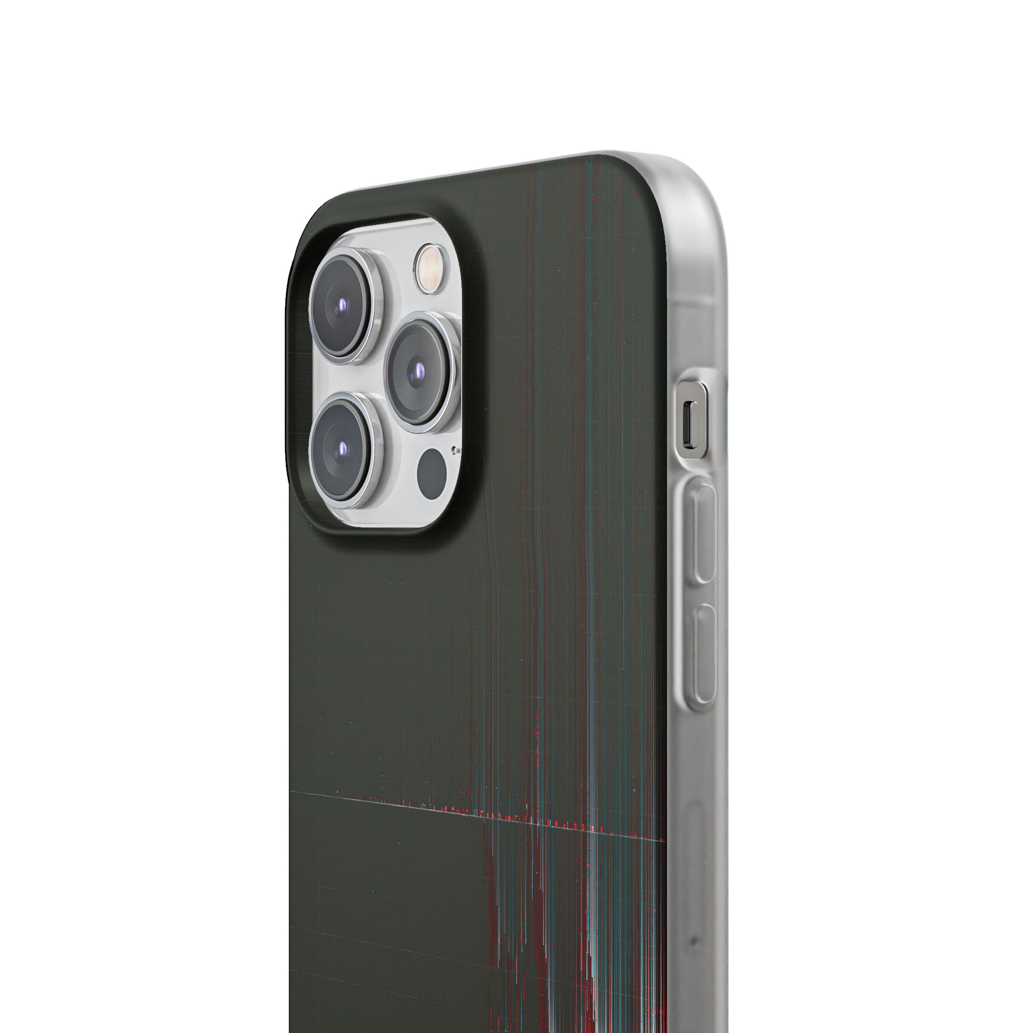 Black Lite Phone Case for iPhone - Corrupted Data Stream