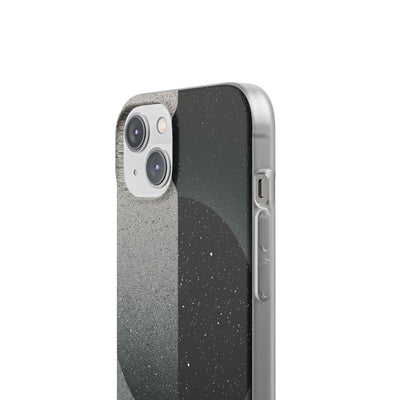 Black Lite Phone Case for iPhone - Lunar Static Orbit