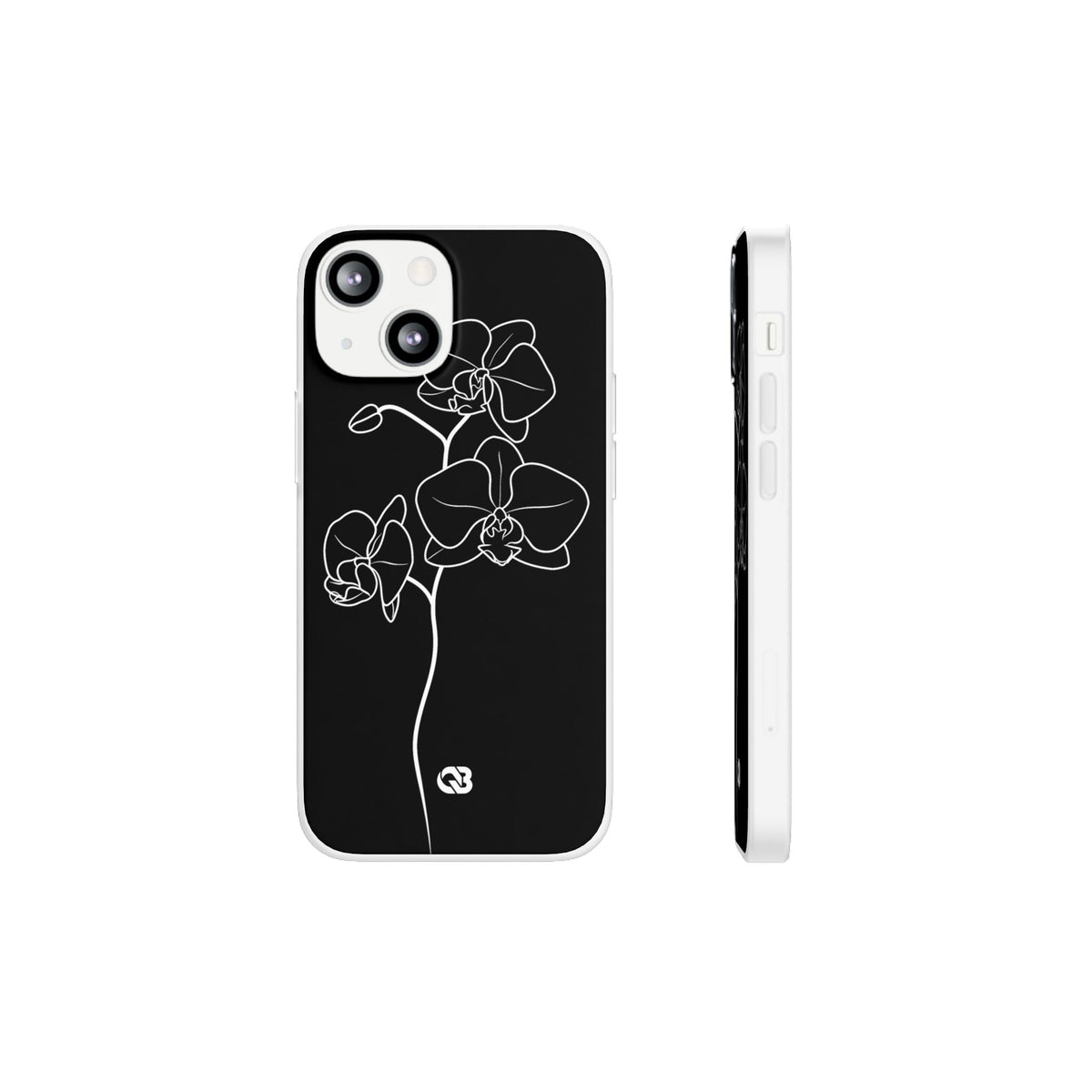 Midnight Orchid · Lite Phone Case for iPhone ·  Black