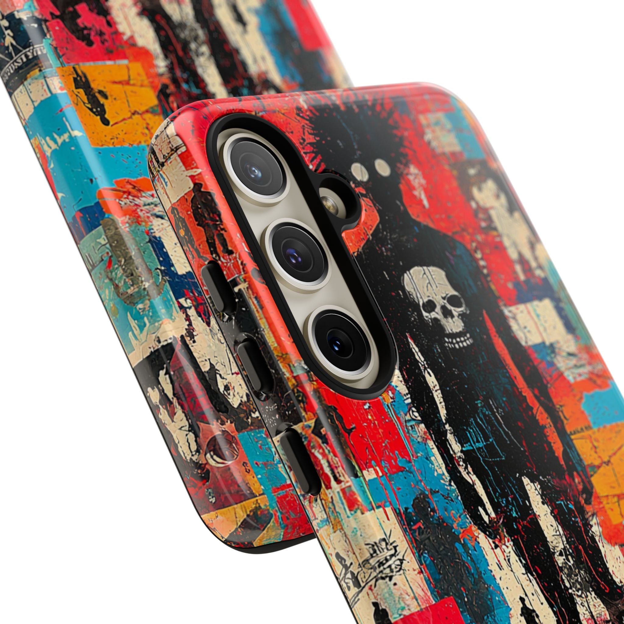 Spiky Skull Silhouette Samsung S24 Plus Skal - Tough