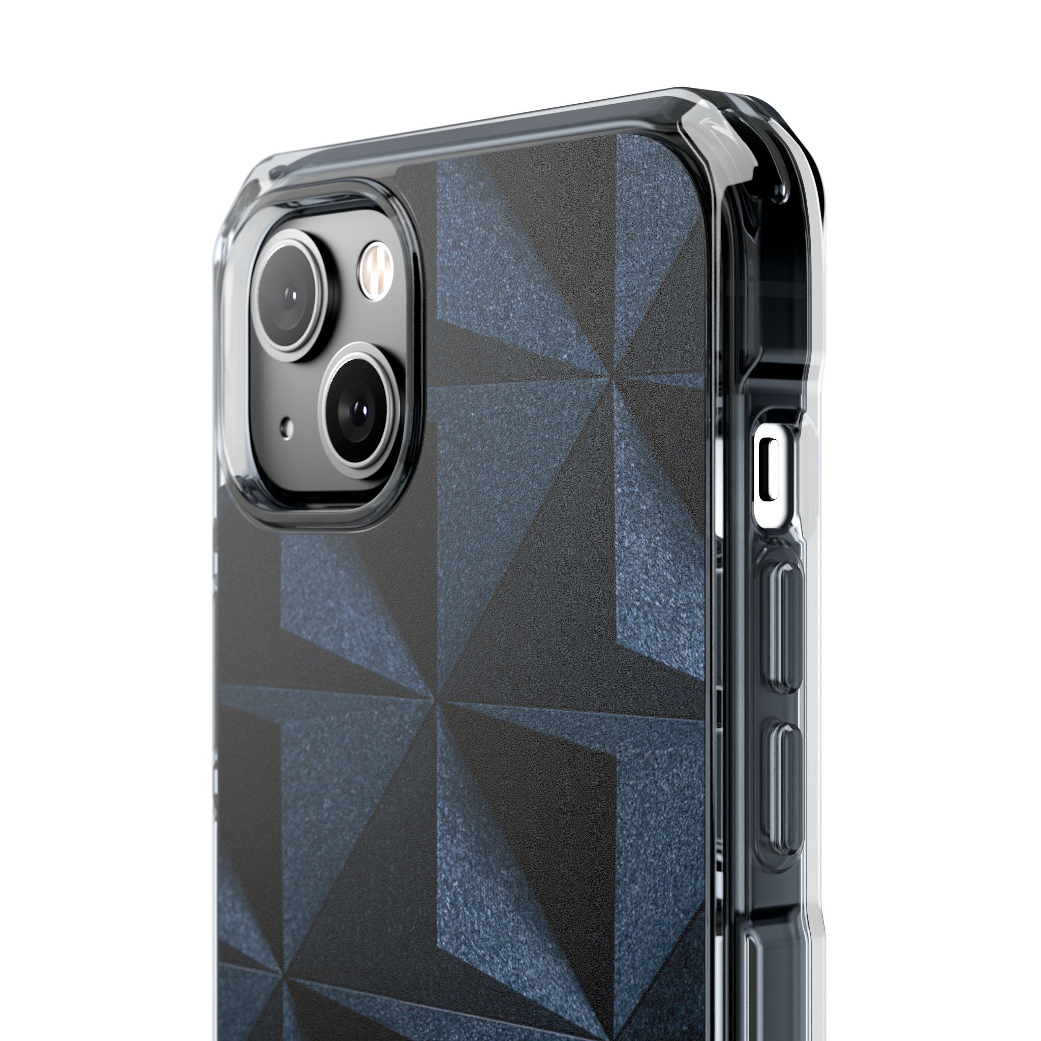 Blue Impact MagSafe Phone Case for iPhone - Indigo Basalt Facets