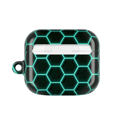 Neon Hex Spectrum · Hard Case for AirPods & AirPods Pro · Teal