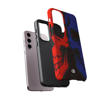 Crimson Cobalt Skulls · Tough Coque de téléphone pour Samsung
