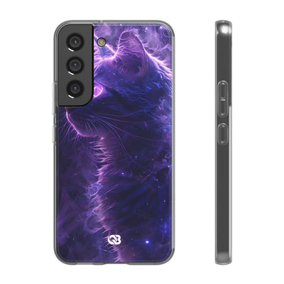 Purple Void Feline · Soft Custodia per Samsung