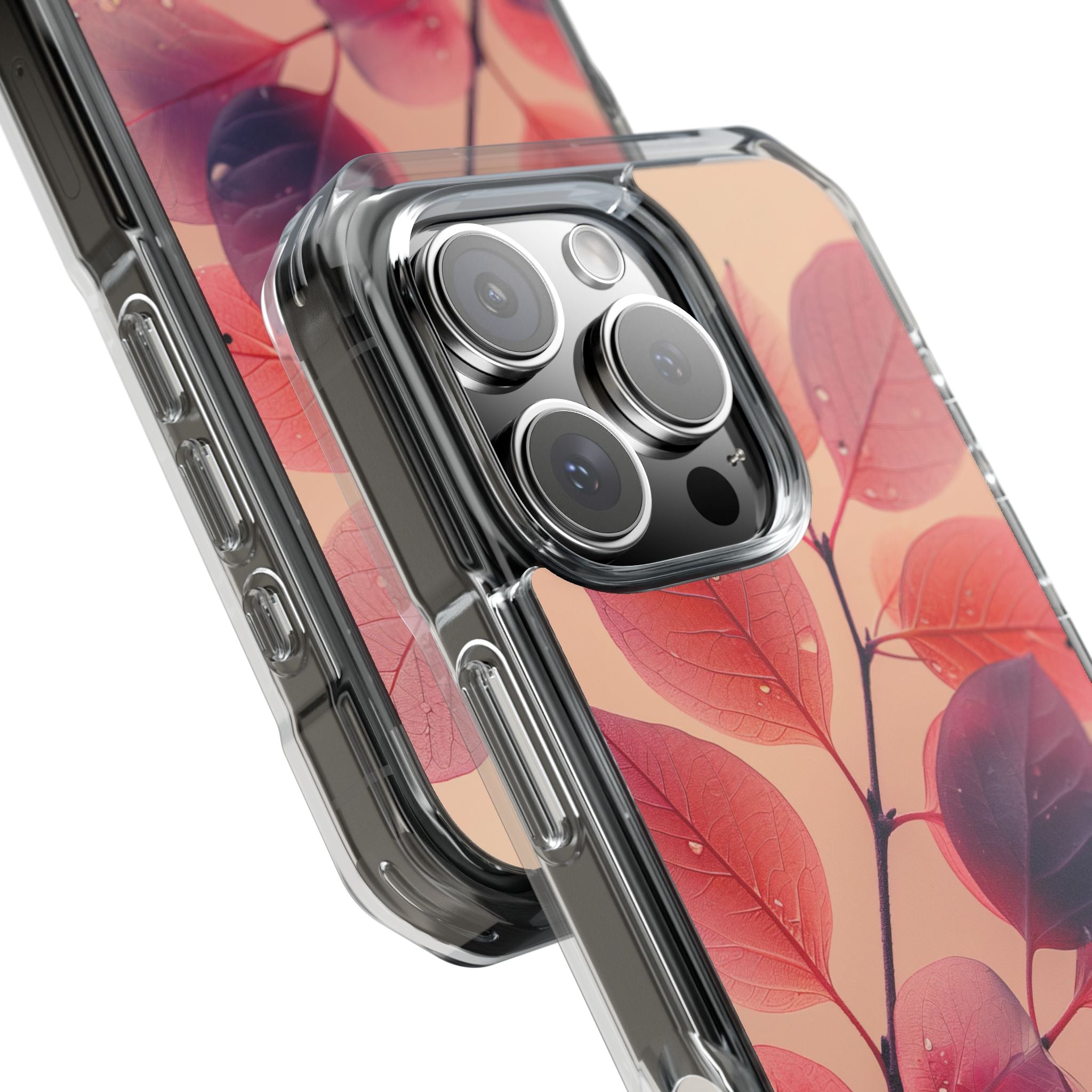 Dewy Magenta Foliage · Impact Custodia per iPhone · Magsafe