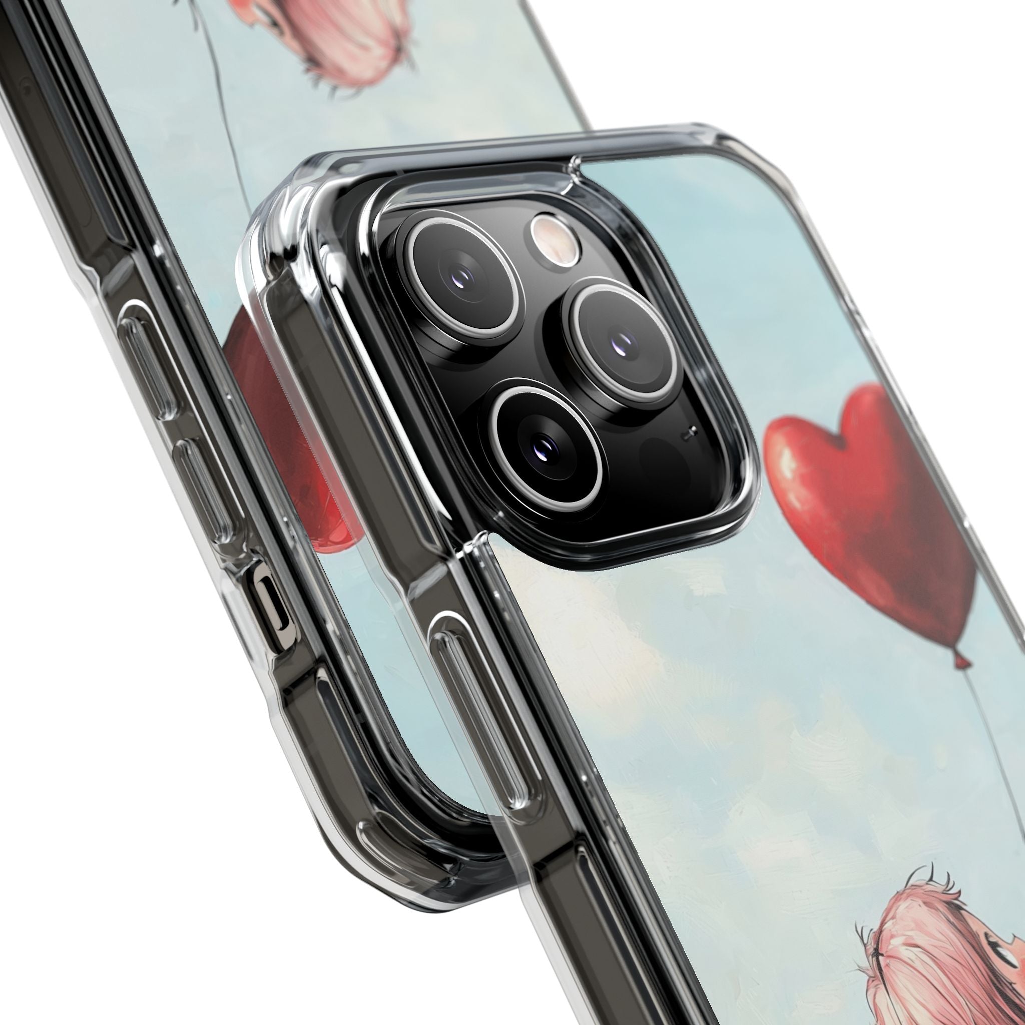 Heart Balloon Glow iPhone 14 Pro Skal - Impact