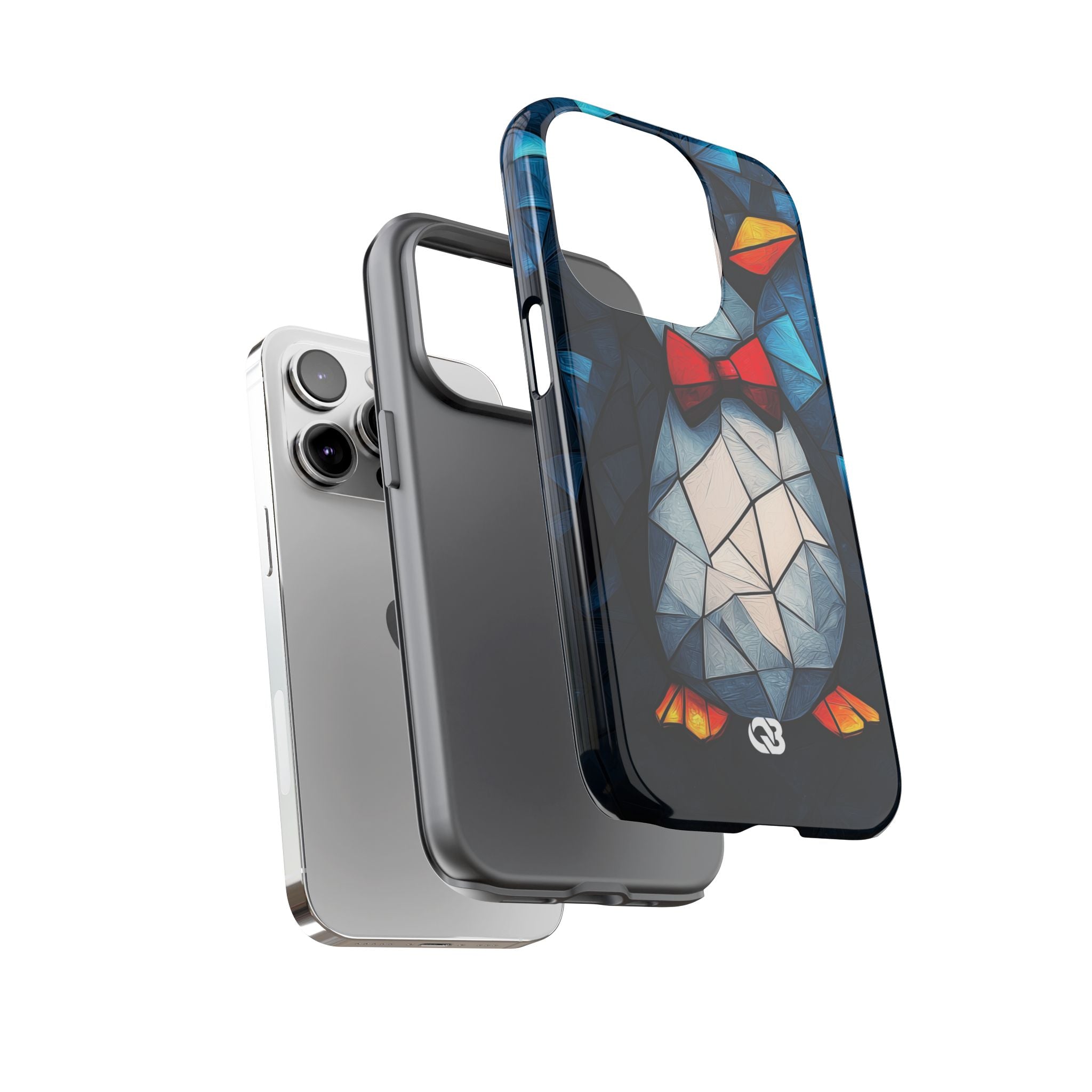 Mosaic Bowtie Penguin · Tough Phone Case for iPhone