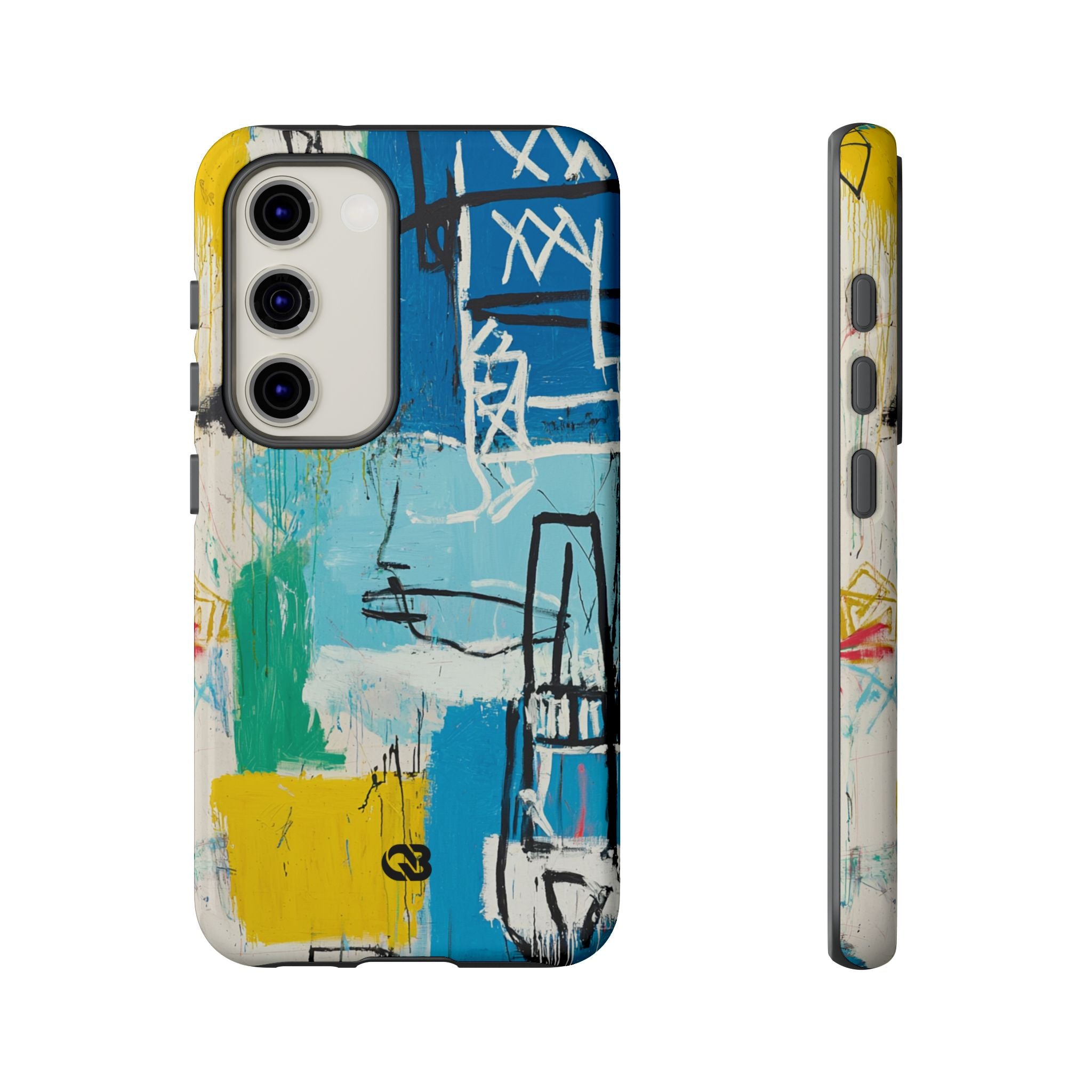 Azure Urban Scribble · Tough Handyhülle für Samsung