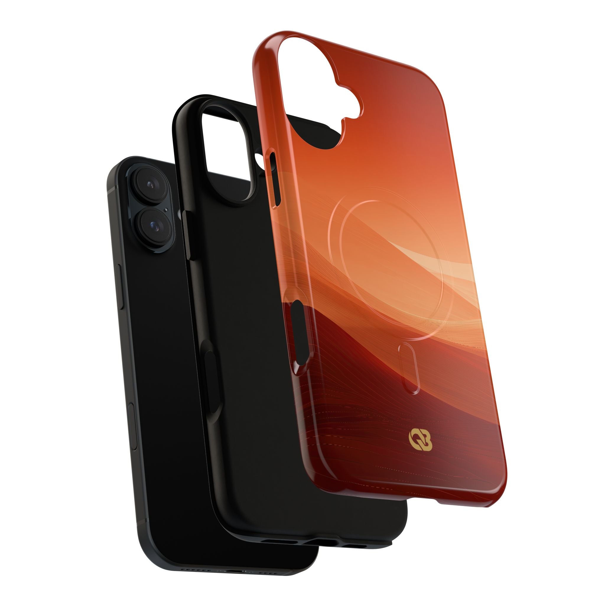 Orange Tough 2.0 Magsafe Phone Case for iPhone - Crimson Dune Gradient