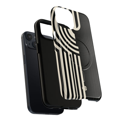 Beige Tough 2.0 Magsafe Phone Case for iPhone - Monolith Ivory Signal