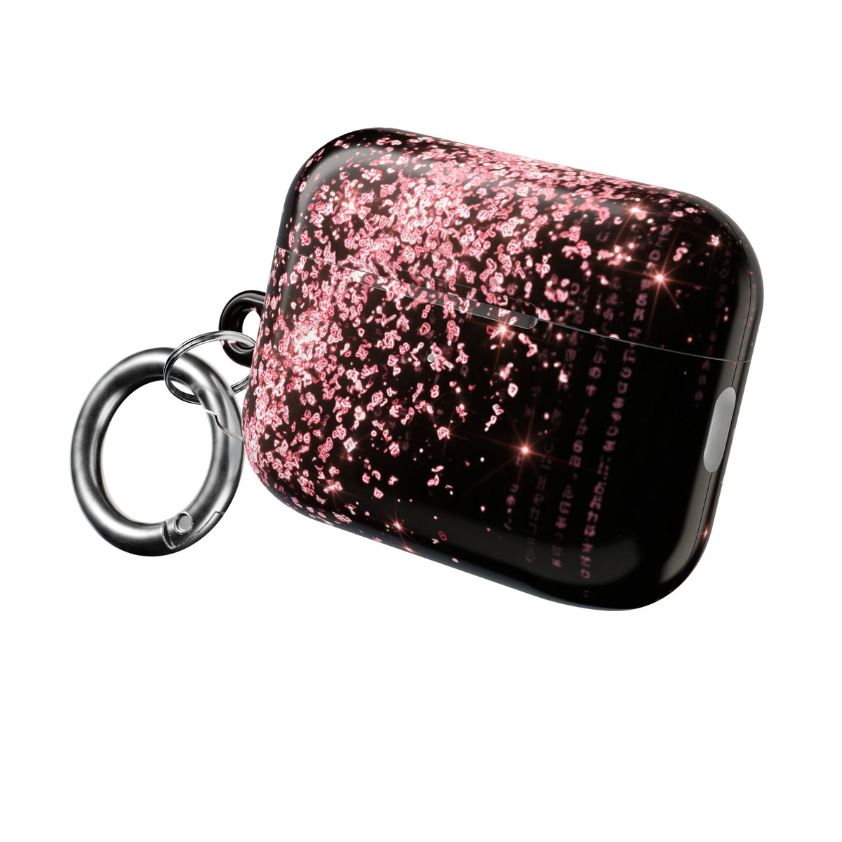 Rose Digital Cascade · Hard Case for AirPods & AirPods Pro · Pink