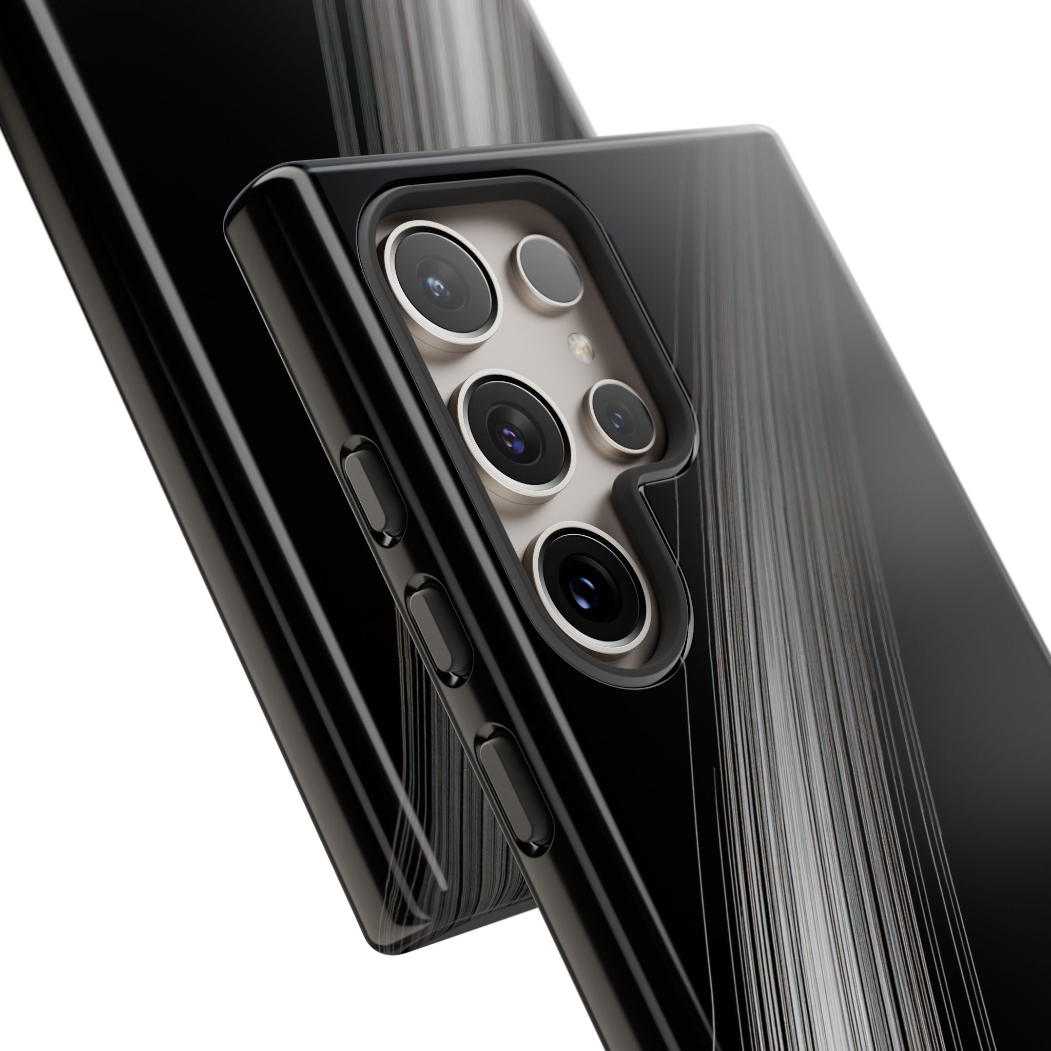 Black Tough Phone Case for Samsung - Linear Velocity Beam