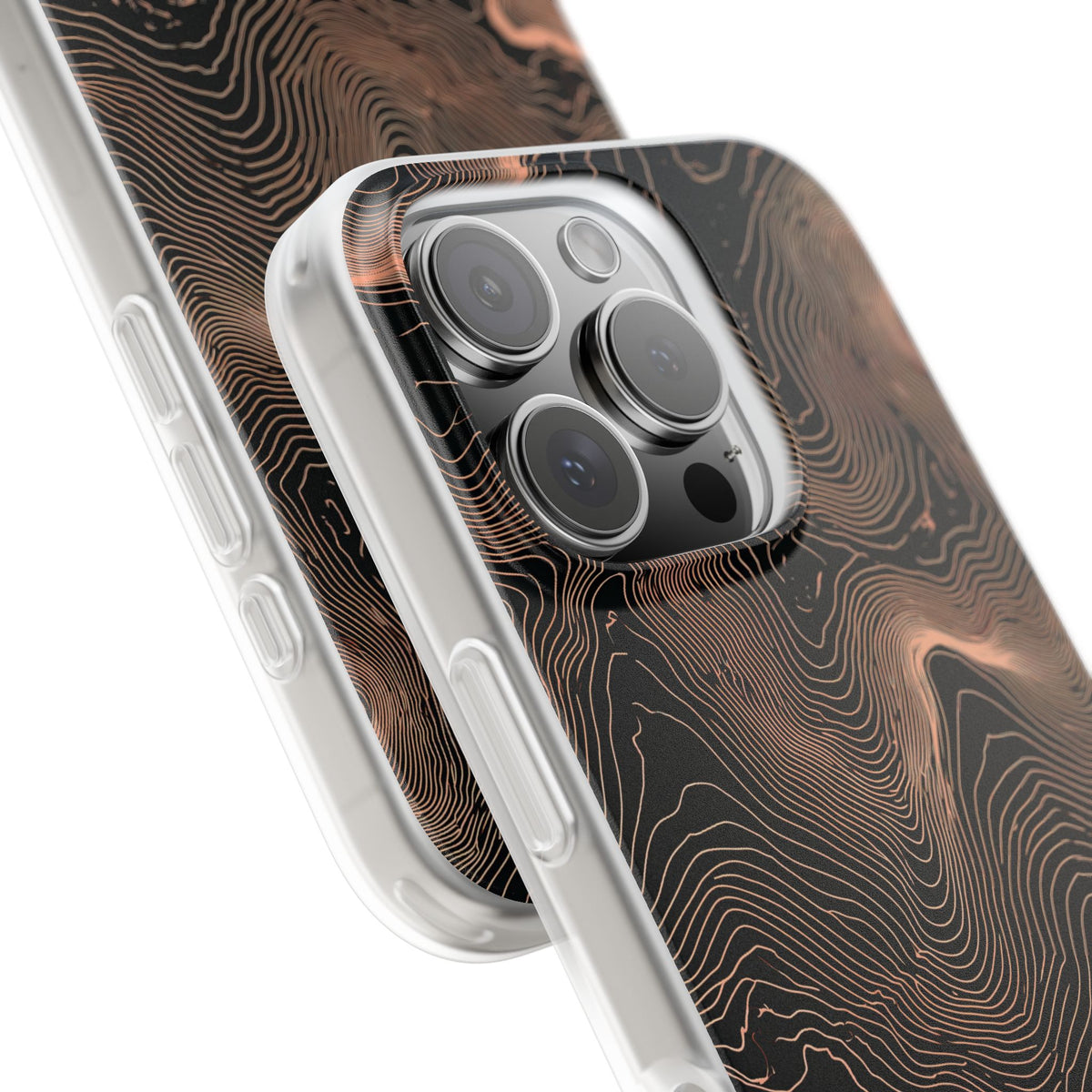Mesa Elevation Contour · Lite Phone Case for iPhone ·  Black