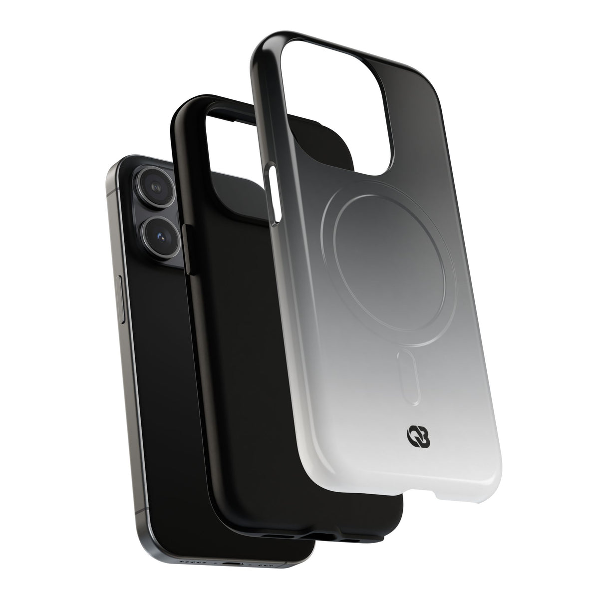 Noir Ombre Fade · Tough 2.0 Magnetic Phone Case for iPhone · Black