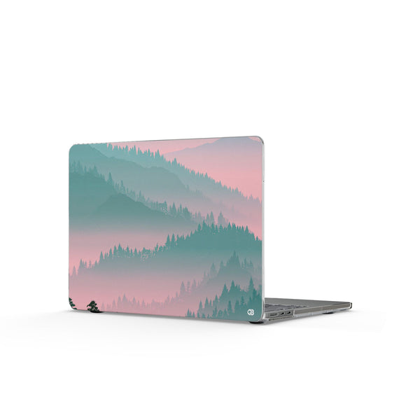 Alpine Horizon · Clear Hard Case for MacBook · Green