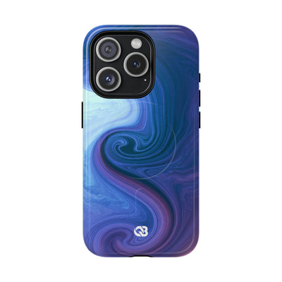 Azure Fluid Swirl · Tough 2.0 Magnetic Phone Case for iPhone · Blue