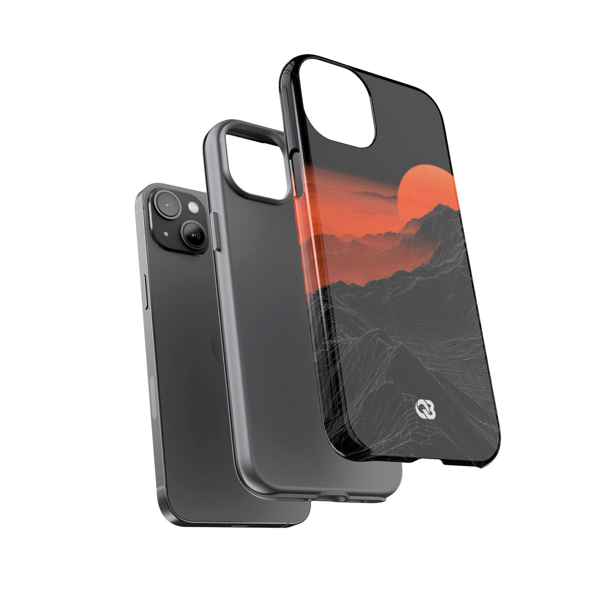Solar Ridge Mesh · Tough Phone Case for iPhone · Black