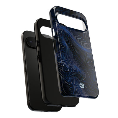 Blue Tough Phone Case for Google Pixel - Cobalt Contour Ridge