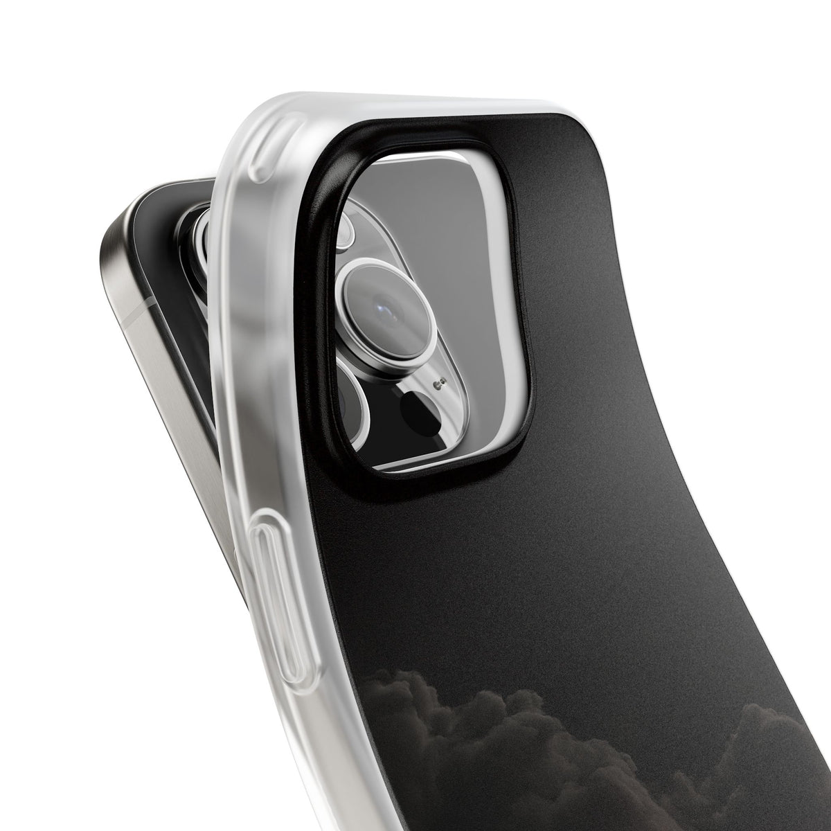 Crimson Fog Void · Lite Phone Case for iPhone ·  Black