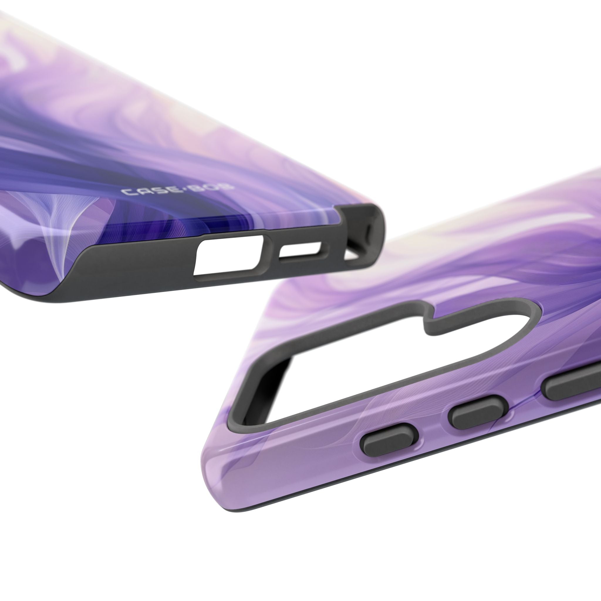 Purple Ribbon Waves Samsung S25 Ultra Case - Tough