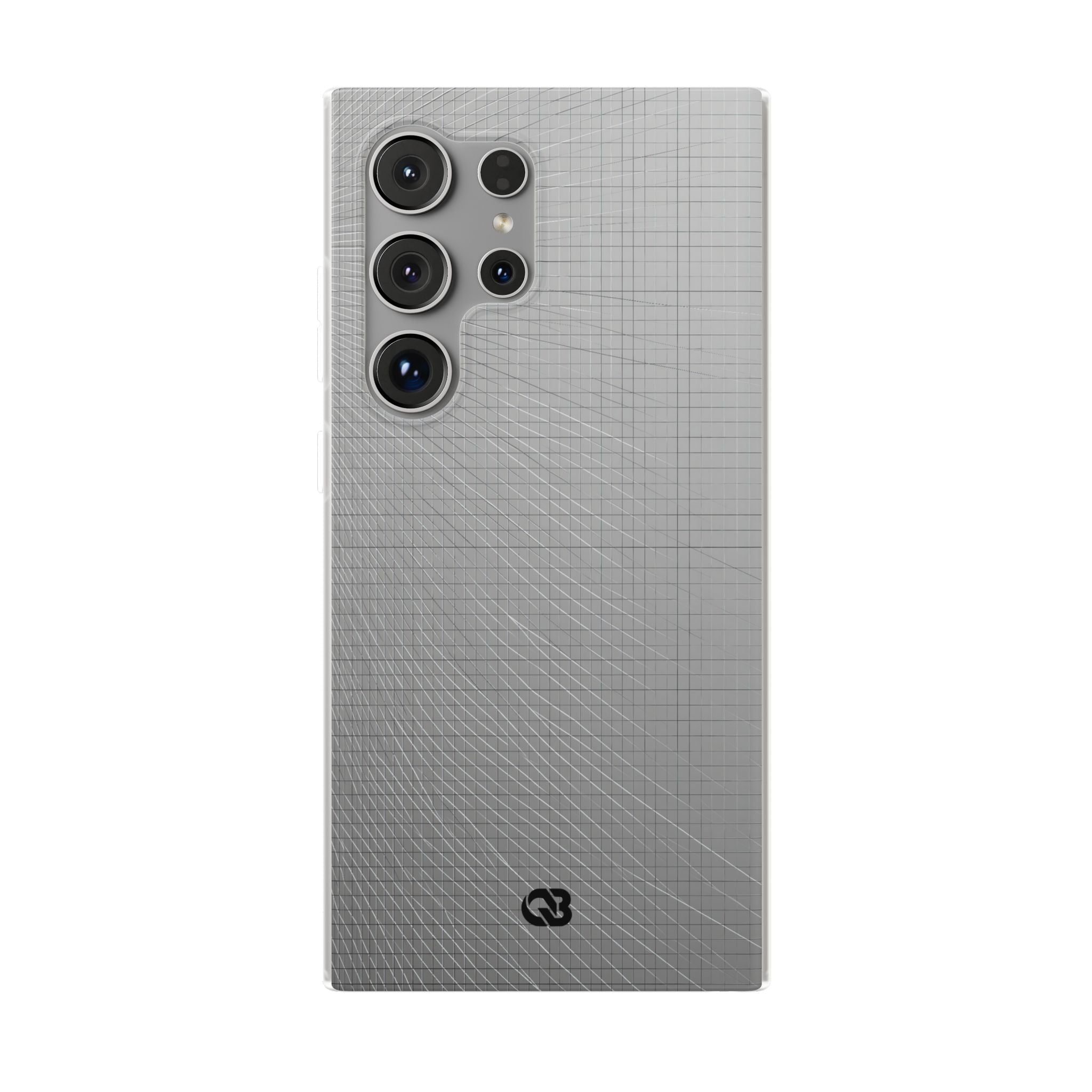 Grey Lite Phone Case for Samsung - Chrome Mesh Warp