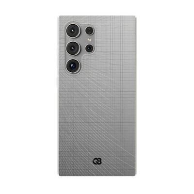Grey Lite Phone Case for Samsung - Chrome Mesh Warp