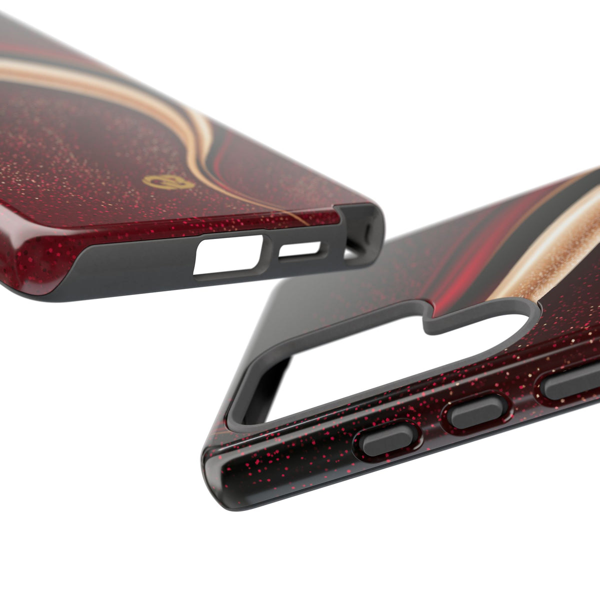 Gilded Crimson Flow · Tough Phone Case for Samsung · Red
